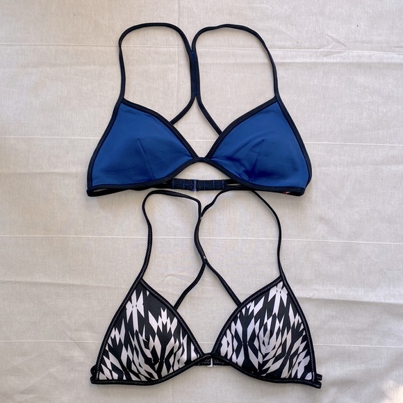 BUNDLE of TWO Victoria SecretTriangle Bikini Tops - Picture 1 of 6